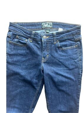 Roots medium blue wash jeans straight leg women's 29" waste 39"length classic